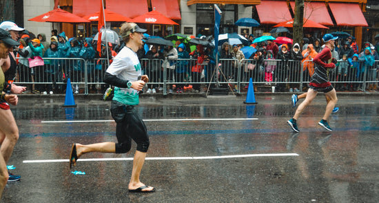 Wiivv Engineer Finishes a Sub-Three Boston Marathon in Wiivv Sandals